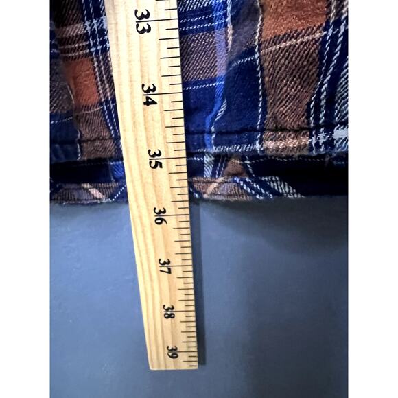 Mo : Vint Shirt Dress Women's Sz Small Plaid Soft Southwestern 100% Cotton Cozy - Picture 8 of 8